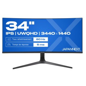 JAPANNEXT JN-IPS340UWQHD60C-C65W-HS-W computersk�rm 86,4 cm (34
