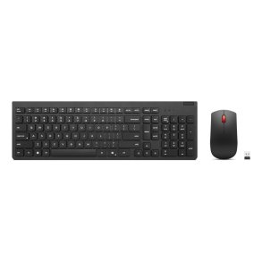 Lenovo 4X31R64457 tastatur Mus inkluderet Kontor RF tr�dl�st Belgisk, Engelsk Sort