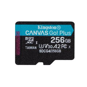 Kingston Technology 256 GB microSDXC Canvas Go! Plus Gen4 200R A2 U3, enkelt pakke uden ADP
