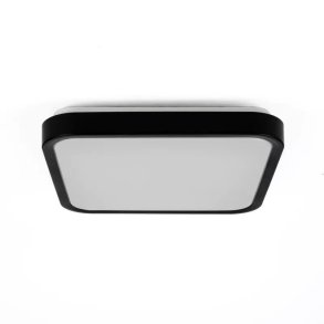 Plafond V-TAC VT-8630S overflademonteret 36W LED IP44 42x42cm bevgelsesdetektor 4000K 3820lm (SKU 76741) Sort