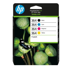 HP Originale 364-bl�kpatroner, sort/cyan/magenta/gul, 4-pak