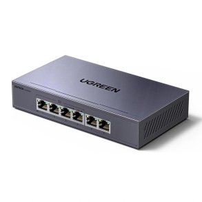 Ugreen ethernet-switch 6 porte 1 Gb/s med PoE - gr�