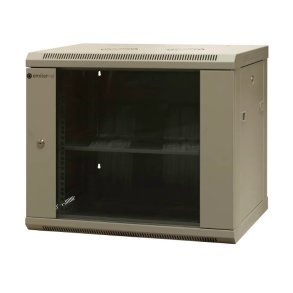 EMITERNET Separate wall-mounted cabinet 19'' 9U, unassembled, sheet metal/glass door, 600x450x500mm width/depth/height. EM/AS6409X