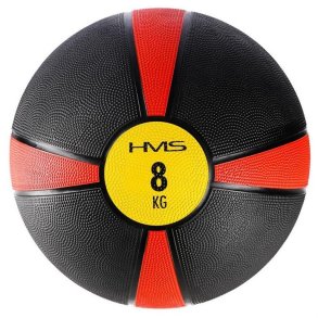 HMS Fitness NK08 medicinbold 8 kg Sort, Rd