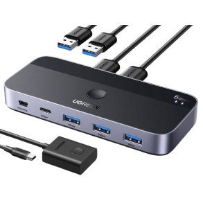 Ugreen USB 3.0-switch CM662, 2�4 udgange, sort