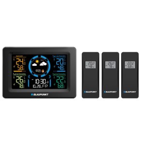 Vejrstation med 3 eksterne sensorer Blaupunkt WS40BK