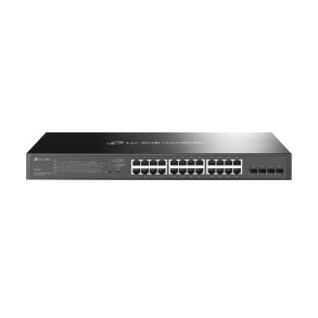 TP-Link Omada TL-SG2428P Administreret L2/L2+ Gigabit Ethernet (10/100/1000) Str�m over Ethernet (PoE) 1U Sort