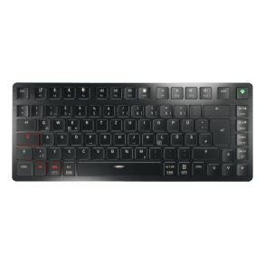 CHERRY KW X ULP 2.0 MINI tastatur Hjemme/kontor USB + RF Wireless + Bluetooth QWERTZ Tysk Sort