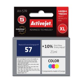 Activejet AH-57R-blk (erstatning HP 57 C6657AE; Premium; 21 ml; farve)