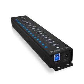 ICY BOX IB-HUB1717-U3 USB 3.2 Gen 1 (3.1 Gen 1) Type-A 5000 Mbit/s Sort