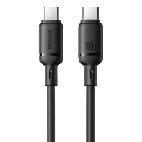 Baseus Silky arj Kablo TYPE-C-C 1m-Syh USB-kabel USB C Sort