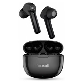 Maxell Dynamic+ tr�dl�se hovedtelefoner med opladningsetui Bluetooth sort