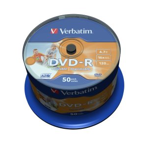 Verbatim 43533 tom DVD 4,7 GB DVD-R 50 stk