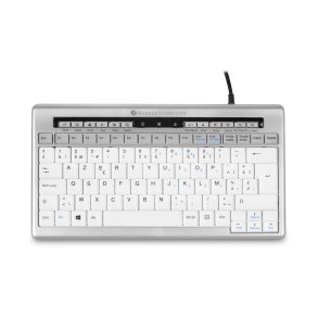 BakkerElkhuizen S-board 840 tastatur Kontor USB QWERTY UK engelsk Lys gr�, Hvid