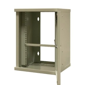 EMITERNET Single hanging cabinet 10'' 9U, sheet metal door, 325�330x445mm (width/depth/height) EM/SOHO-B-9U