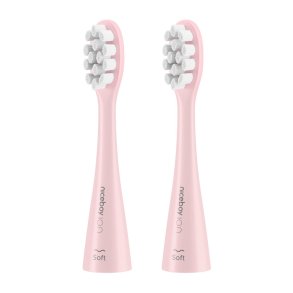 Niceboy SONICPINK b�rstehoved til elektrisk tandb�rste 2 stk Lyser�d