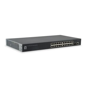 LevelOne GTL-2661 netv�rksswitch Administreret L2 Gigabit Ethernet (10/100/1000) Sort