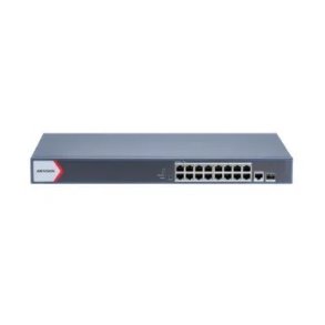 Hikvision DS-3E1518P-EI netv�rksswitch Administreret Gigabit Ethernet (10/100/1000) Str�m over Ethernet (PoE) Gr�