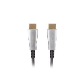 Lanberg CA-HDMI-20FB-1000-BK HDMI-kabel 100 m HDMI Type A (Standard) Sort, Slv