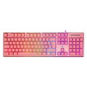 Deltaco Gaming PK75 RGB-tastatur, 105 taster, tysk layout, membrankontakt, USB