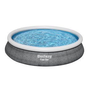 Bestway Fast Set 57313 swimmingpool til over jorden Indrammet pool Rund 9677 L Gr�