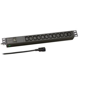 EFB Elektronik EK631CC.1 str�mforsyningsenhed (PDU) 12 AC stikkontakt(er) 1U Sort