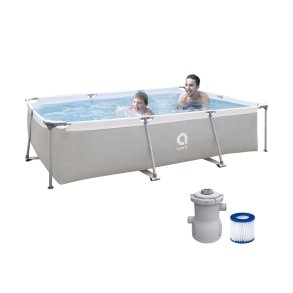 AVENLI-sv�mmebassin med stel, gr�, 300x207x66