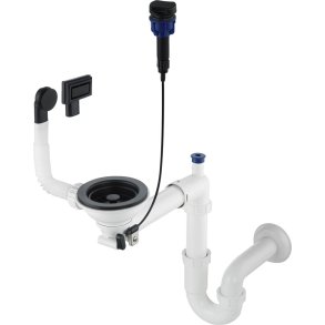 Sifon DEANTE Space-Saver (ZXYN972) til 1-skls granitvaske Hvid, Sort