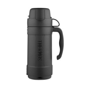 Glastermokande 750 ml med en kop THERMOS - sort