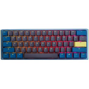 Ducky One 3 Daybreak Mini tastatur Spil USB Tysk Sort, Bl�, Gr�n