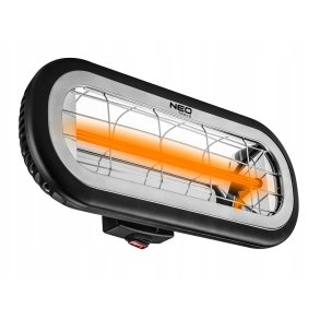 NEO TOOLS 90-032 elektrisk varmeapparat Infrard Indendrs & udendrs 2000 W Sort