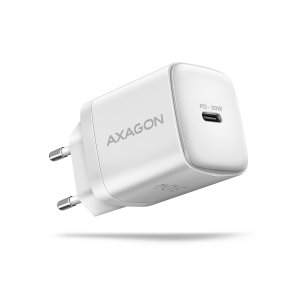 Axagon ACU-PD30W wall charger 1x QC3.0/AFC/FCP/PD type-C 30W white Mobiltelefon, Smartphone, SmartWatch, Tablet, Universel Hvid Vekselstrm Hurtig opladning Indendrs