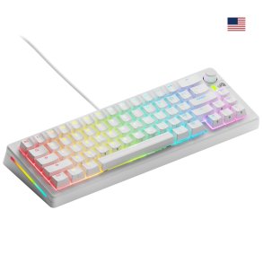 Glorious Gaming GMMK 3 65% Prebuilt tastatur Spil USB QWERTY US engelsk Hvid
