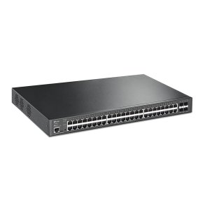 TP-Link JetStream TL-SG3452XP netv�rksswitch Administreret L2+ Gigabit Ethernet (10/100/1000) Str�m over Ethernet (PoE) 1U Sort