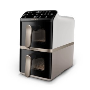 Philips 4000 series NA462/80 frituregryde Dobbelt 10 L Enkeltst�ende 2750 W Varmluftsteger Sort, Guld, Gr�