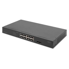 Digitus DN-95347-2 netv�rksswitch Ikke administreret Gigabit Ethernet (10/100/1000) Str�m over Ethernet (PoE) 1U Gr�