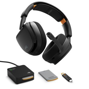 Glorious Gaming GHS Wireless InfinitePlay Headset Tr�dl�s Spil Bluetooth Opladningsstativ Sort