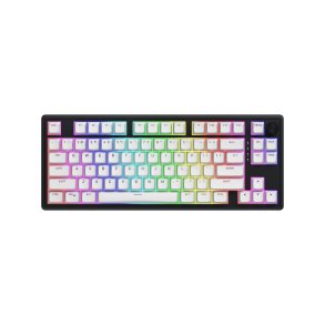 HATOR Skyfall Wireless 80 tastatur Spil USB + RF Wireless + Bluetooth QWERTY US engelsk Sort, Hvid