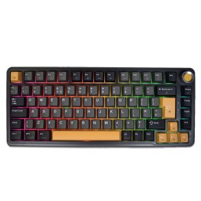 Marvo Titan 75 KG986W Wireless Mechanical Gaming Keyboard, Tri-Mode Connectivity, Wired, 2.4GHz & Bluetooth, Hot-Swappable Mechanical Switches, Vibrant RGB Backlighting, Full-Key Anti-Ghosting tastatur Spil QWERTY Engelsk Sort
