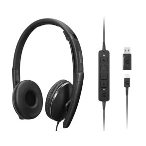 Lenovo 4XD1M45627 hovedtelefoner/headset Ledningsfrt USB Type-C Sort