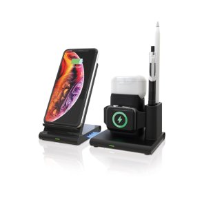 RealPower ChargeAIR Connect Smartphone, SmartWatch, Tablet Sort USB Tr�dl�s opladning Indend�rs