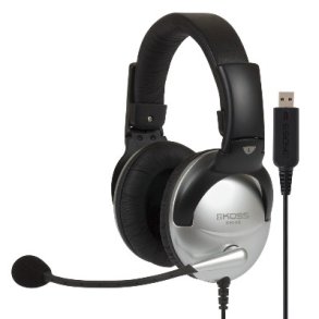 Koss SB45 USB Headset Ledningsf�rt Kontor/Callcenter Sort, S�lv