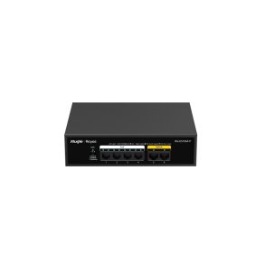 Ruijie Networks RG-ES106F-P netv�rksswitch Ikke administreret L2 Fast Ethernet (10/100) Str�m over Ethernet (PoE) Sort