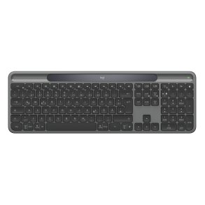 Logitech Signature Slim Solar+ K980 tastatur Universel RF tr�dl�s + Bluetooth QWERTZ Tysk Grafit
