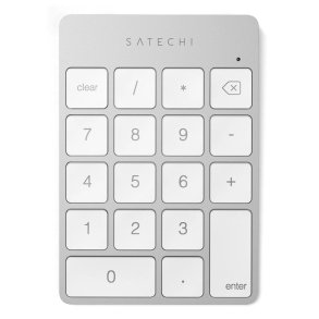 Satechi ALUMINUM RECHARGEABLE BT KEYPAD SILV. GR Numerisk Bluetooth S�lv