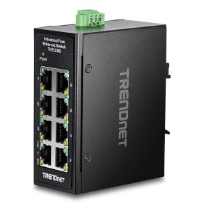 Trendnet TI-ELC80 netv�rksswitch Ikke administreret Fast Ethernet (10/100) Sort