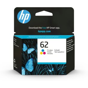 HP Original 62-blkpatron, trefarvet