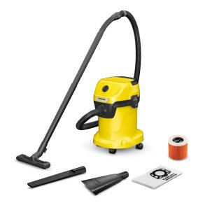 Universalstvsuger KARCHER WD 3 V-17/4/35 + dyser 17 l 1000 W (1.628-124.0) Sort, Gul