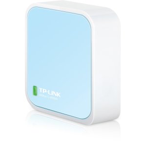 TP-Link TL-WR802N tr�dl�s router Hurtigt ethernet Enkelt band (2,4 GHz) Bl�, Hvid