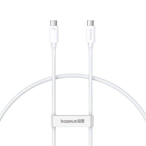Baseus Superior USB C til USB C-datakabel 1 m 240 W Hvid